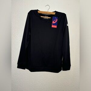 Asics top shirt size XL and L new with tag color black